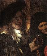 VERMEER VAN DELFT, Jan, The Procuress (detail) rt